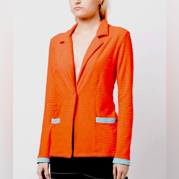 Summer Chanel terry cloth blazer cc logo embossed - Picture 2 of 13